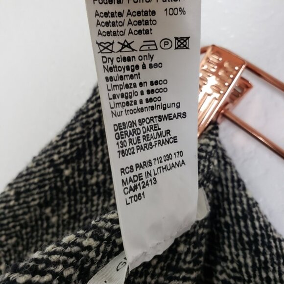 GERARD DAREL France Tweed Boucle Wool Pencil Skirt size 38 US 6 Career Office - Picture 5 of 10